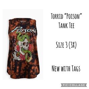 Torrid Plus Poison Tank Tee Size 3